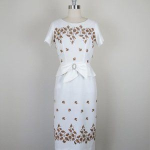 Embroidered swing dress